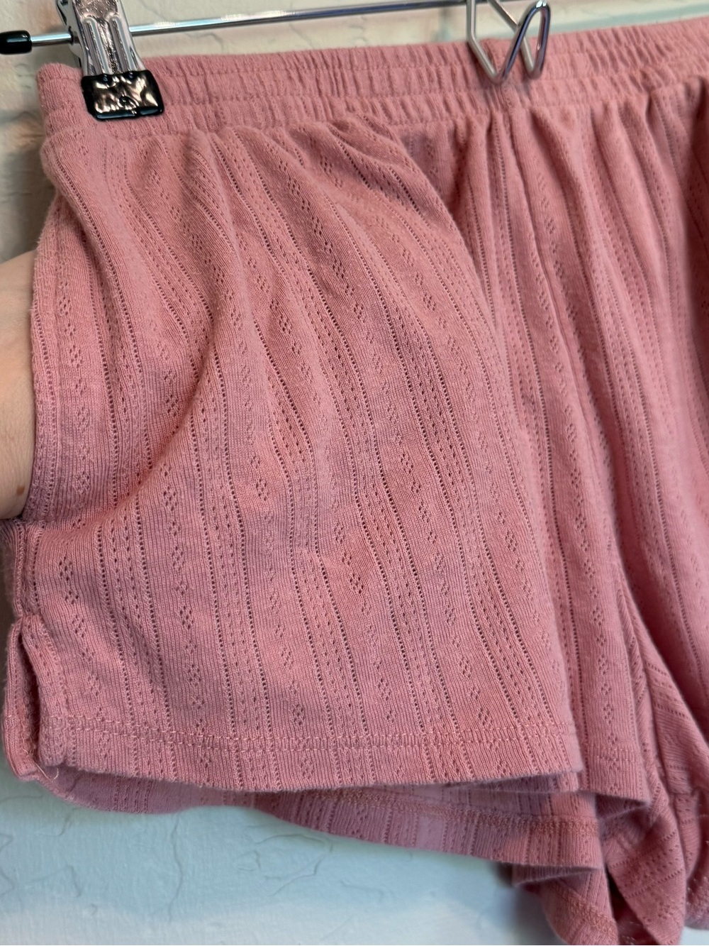 Colsie Dusty Rose Ribbed Cropped Top - Picture 7 of 9